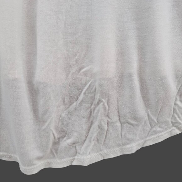 Free People Sheer Top Womens White Mesh Panel Long Sleeve Viscose Pullover Sz S - Picture 11 of 11